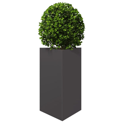 Jardinera Triangular Acero Negro 50x43x75 Cm_2