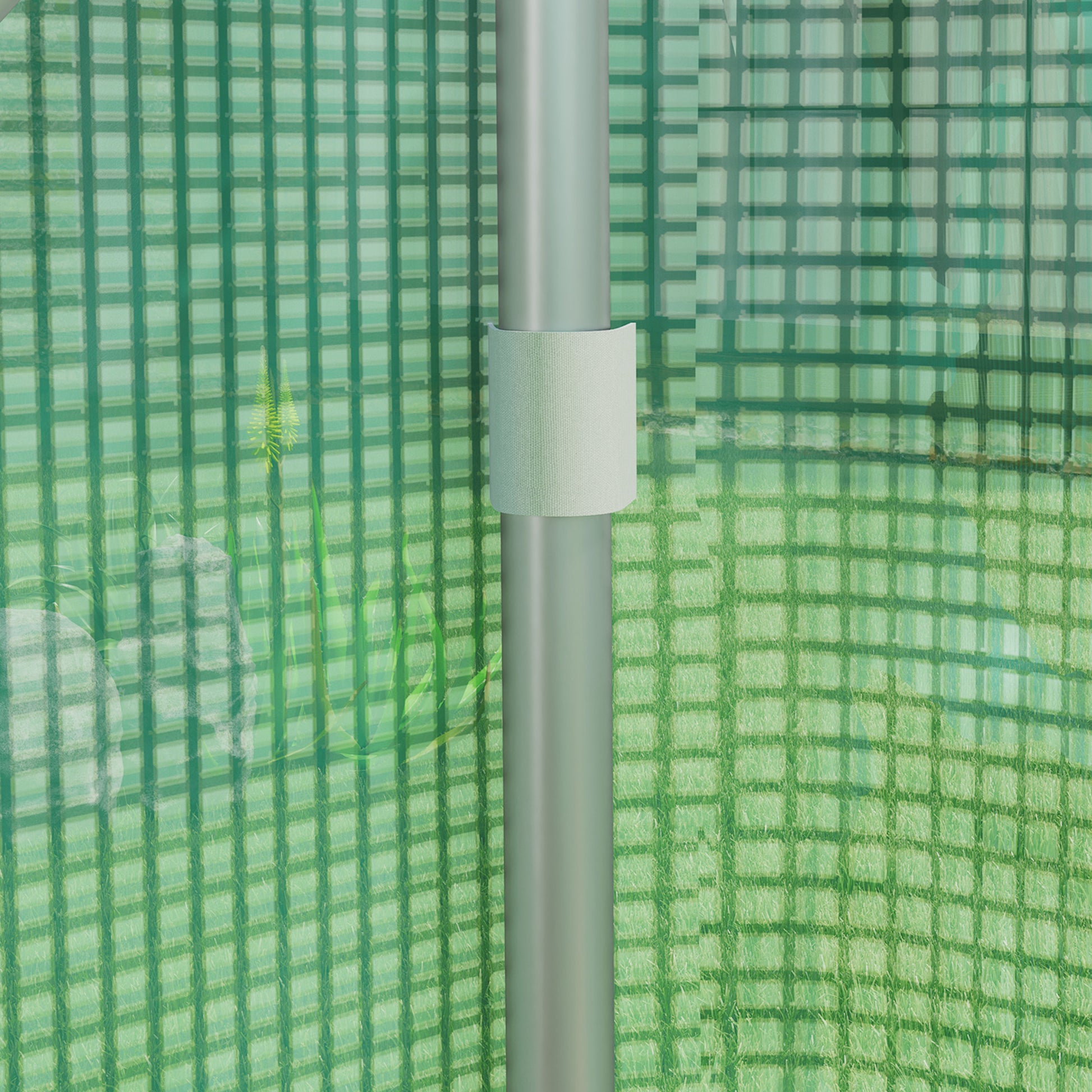 Outsunny Invernadero De Exterior 4x3x2 M Con Cubierta De Pe Anti-uv Verde_4