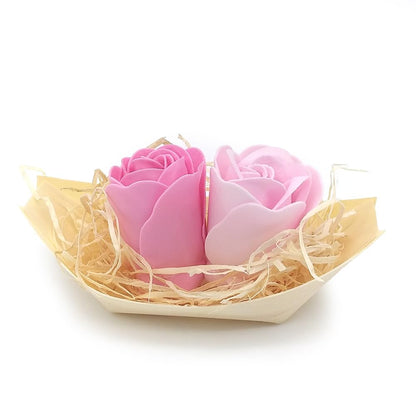 Barca Con Flores Para Regalo Invitados (rosa) - Rosas De Jabón Para Baño Aromático. Detalle Original Para Eventos_1
