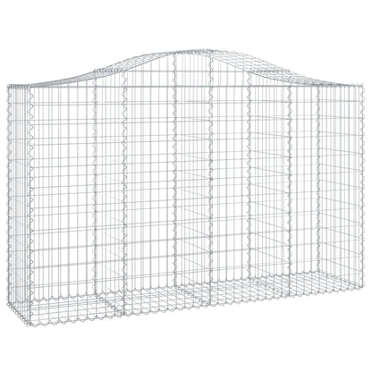 Cestas Gaviones 15 Uds Forma De Arco Hierro 200x50x120/140 Cm_2