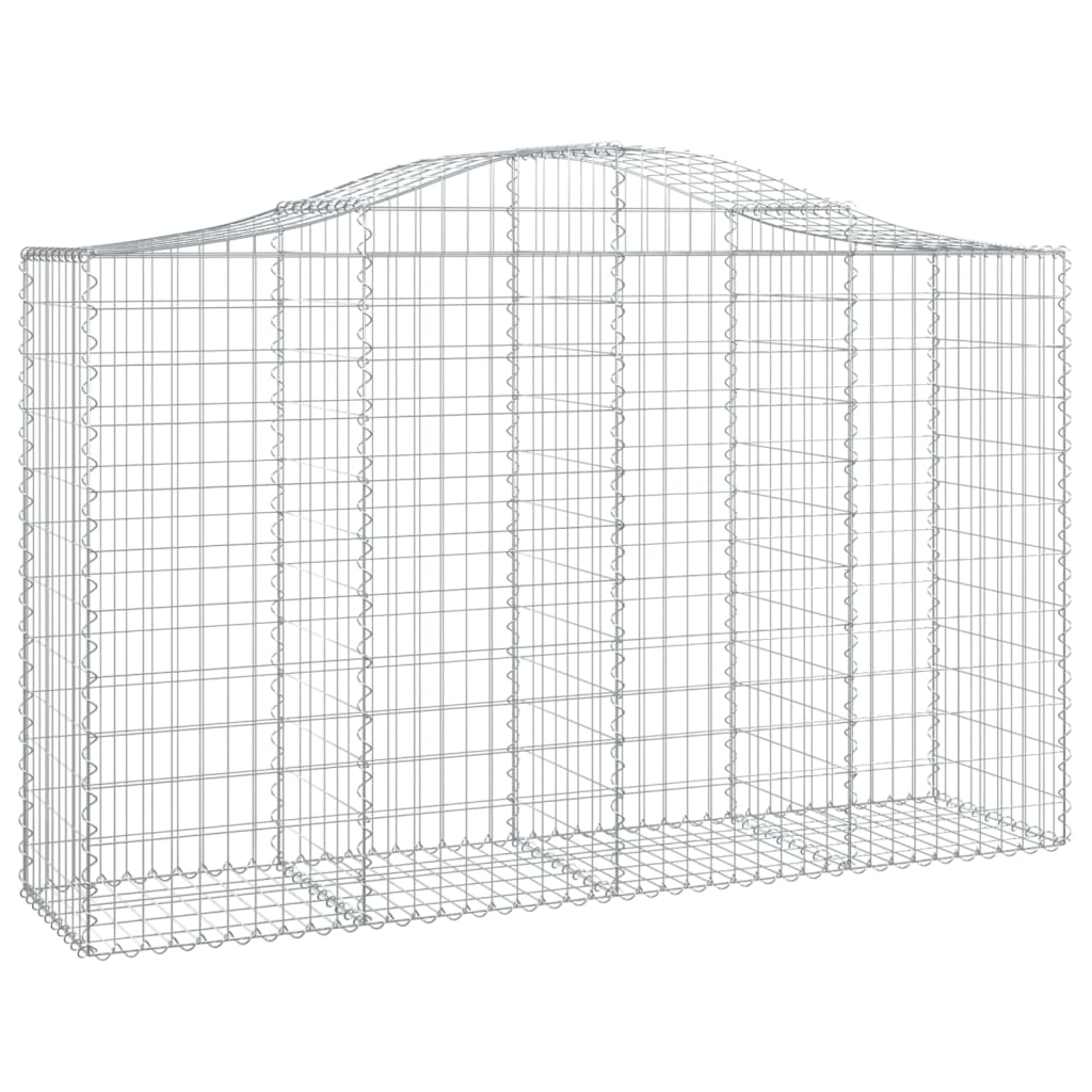 Cestas Gaviones 40 Uds Forma De Arco Hierro 200x50x120/140 Cm_2