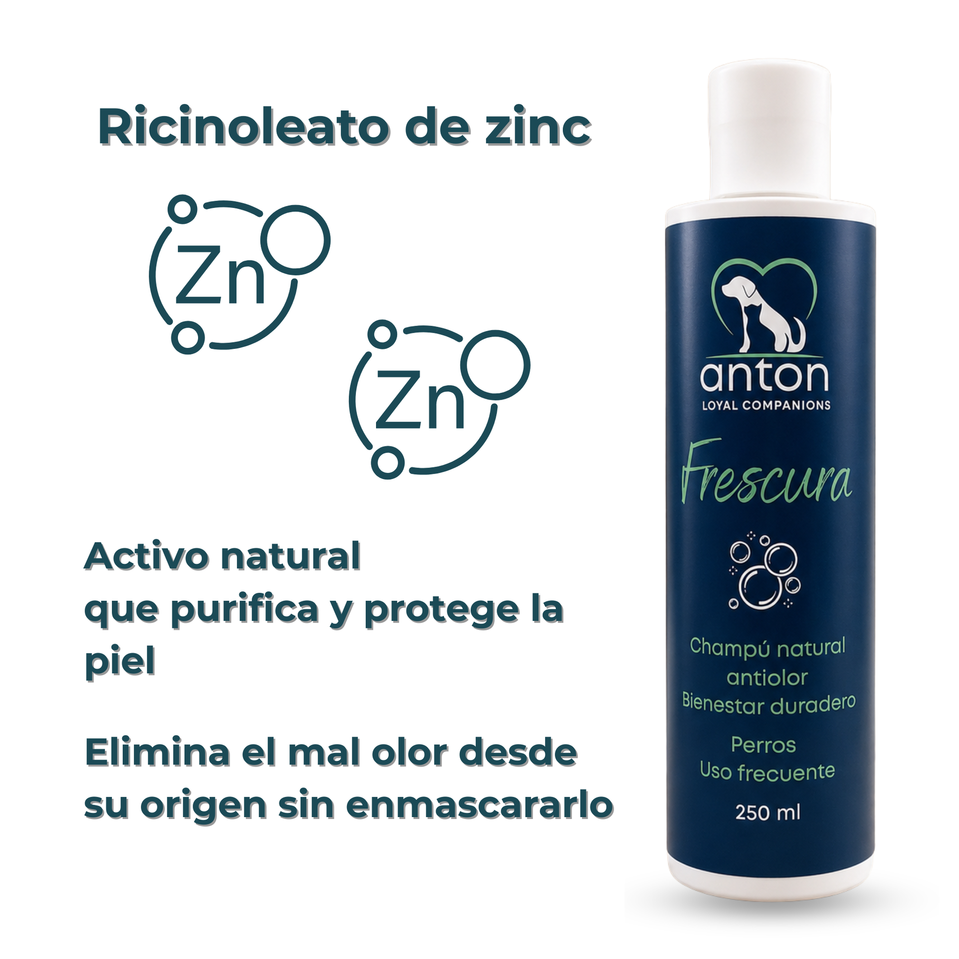 Champú natural para el control de olores en perros – Pack 3 x 250 ml_3