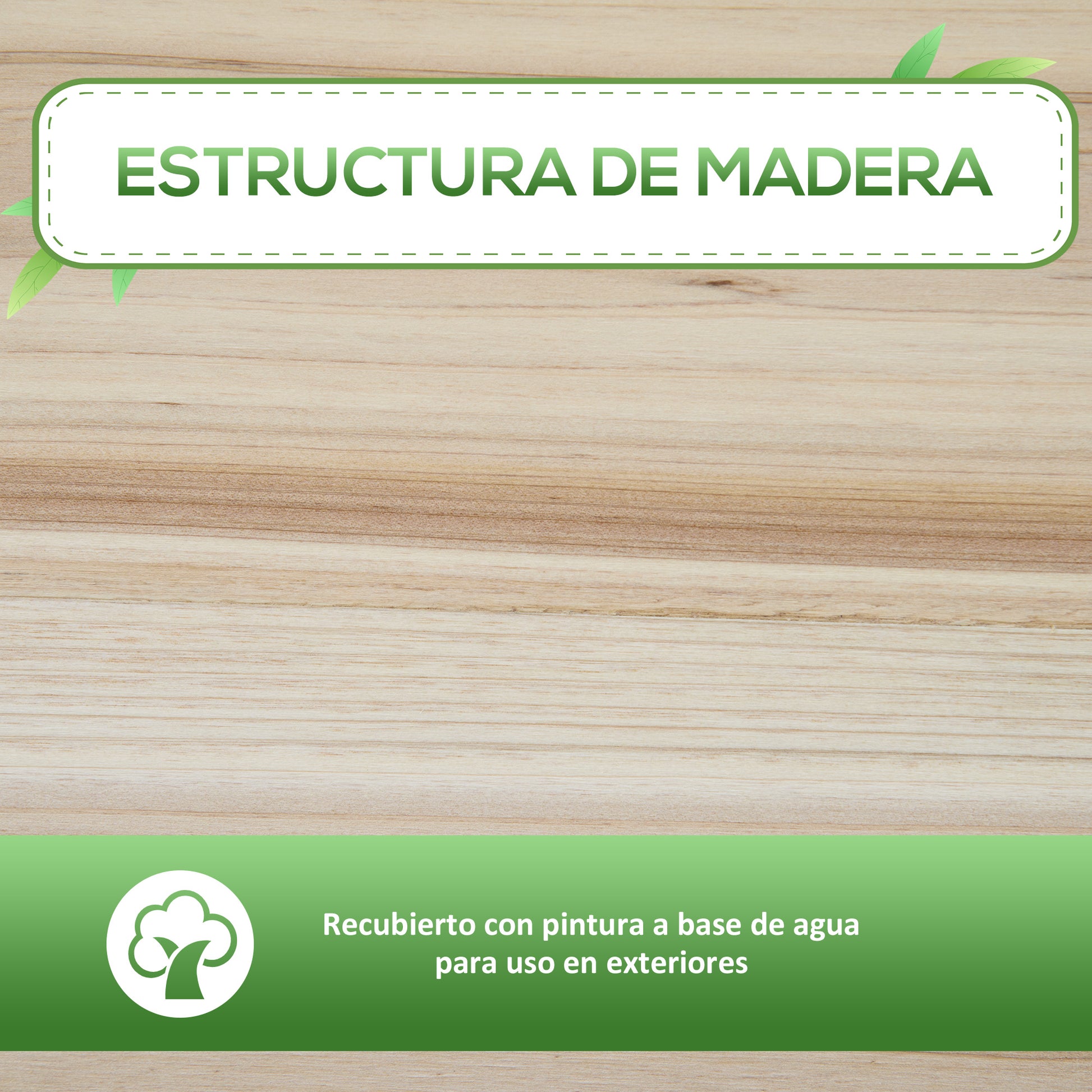 Outsunny Huerto Urbano Elevado Con Estante 90x40x81cm Mesa De Cultivo De Madera_5