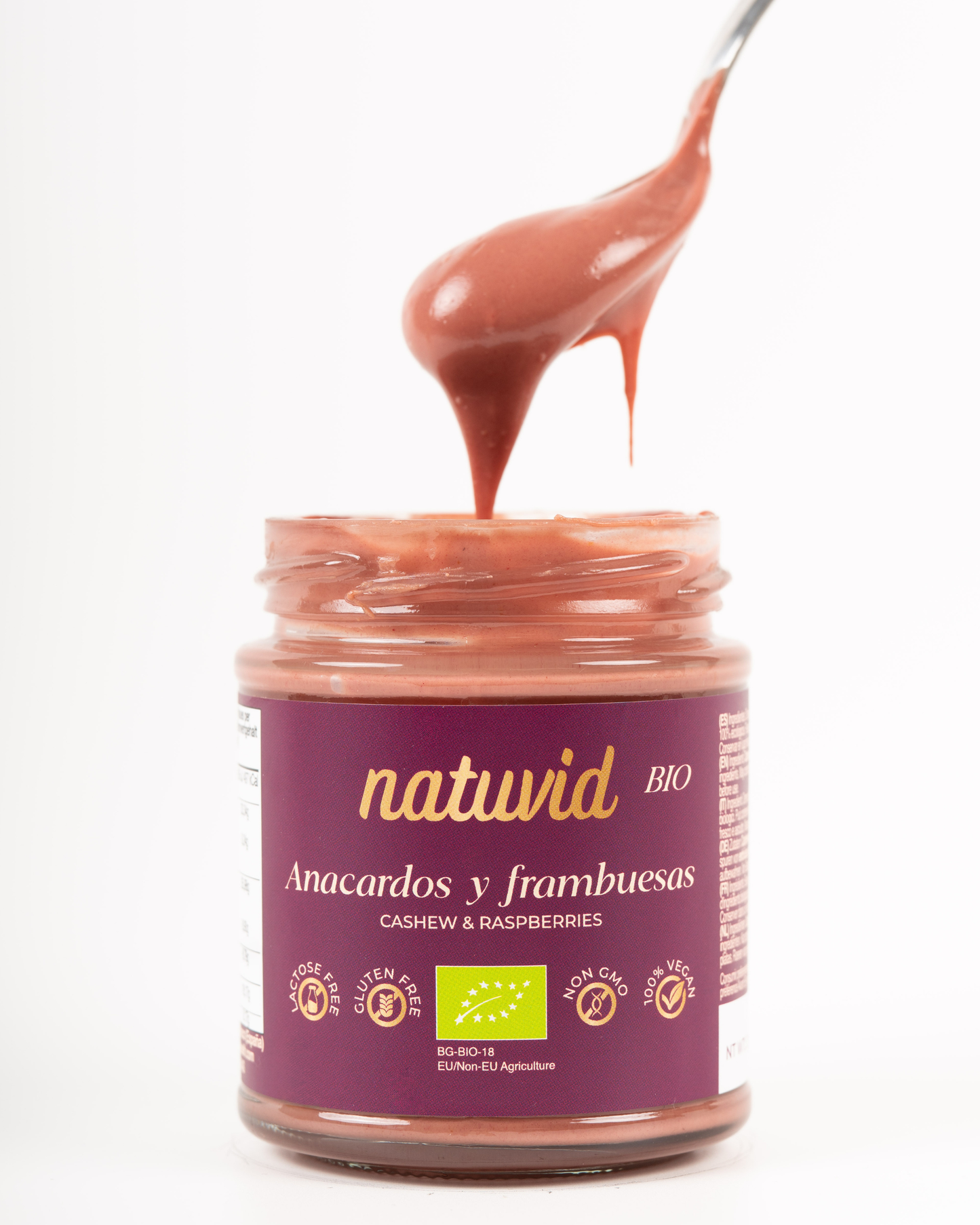 Crema de Anacardos y Frambuesas BIO Natuvid (200g) | Vegana y Sin Gluten_1