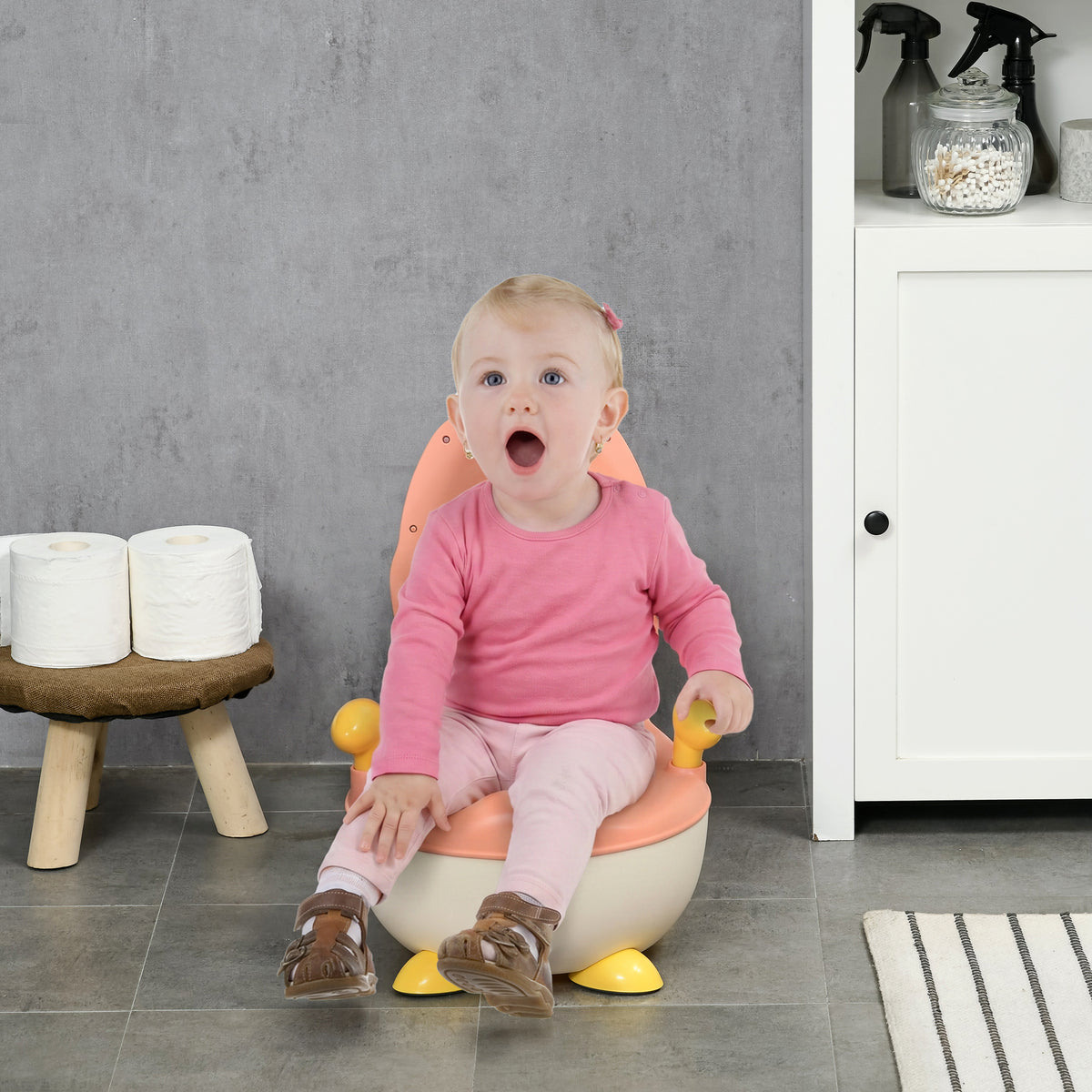 Zonekiz Orinal Infantil Para Bebé De 6-36 Meses Wc Aprendizaje 4,5x35x23 Cm Rosa_1