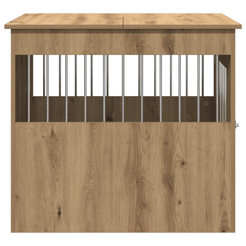 Jaula Para Perros Mueble Madera Contrachapada Roble Artesanal_5