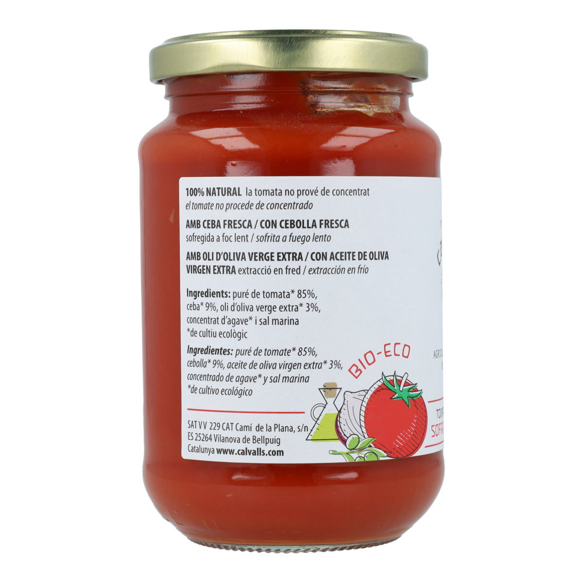 Tomate frito ECO Cal Valls 350 g
