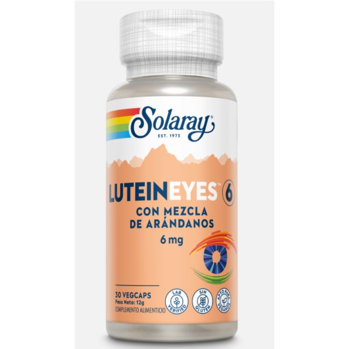 Lutein Eyes 6 mg Solaray 30 cápsulas