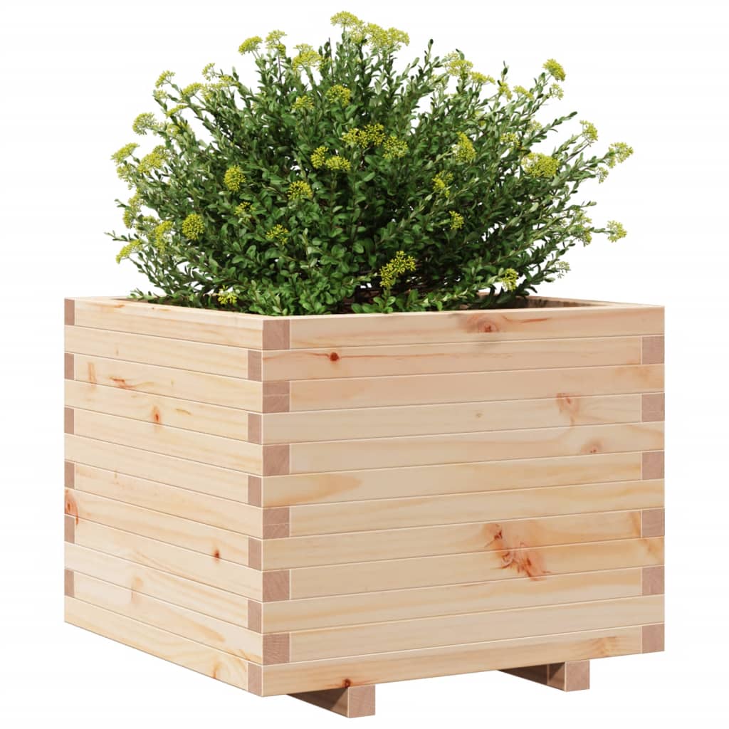 Jardinera Madera Maciza De Pino 60x60x49,5 Cm_3