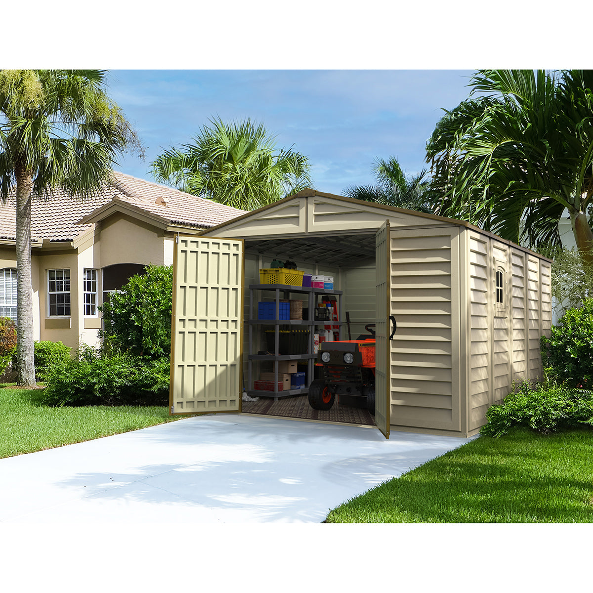 Caseta Jardín Woodbridge Plus 10.5×13 Pvc Beige/marrón_2