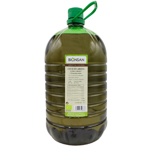 Aceite Oliva Arbequina Extra Virgen Eco Bionsan 5 L_0