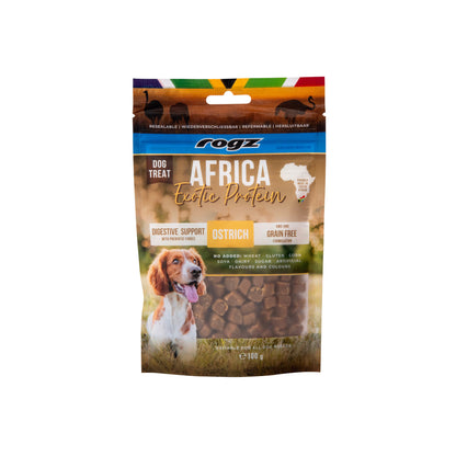 Rogz Snack Digestivo Para Perros De Avestruz 6x100g Con Prebióticos_2