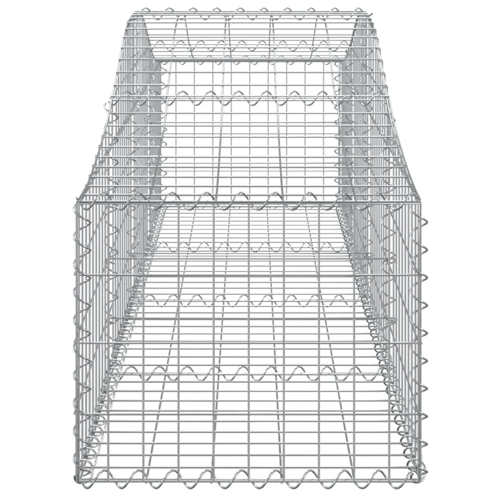 Cestas De Gaviones 3 Uds Forma De Arco Hierro 200x50x40/60 Cm_4