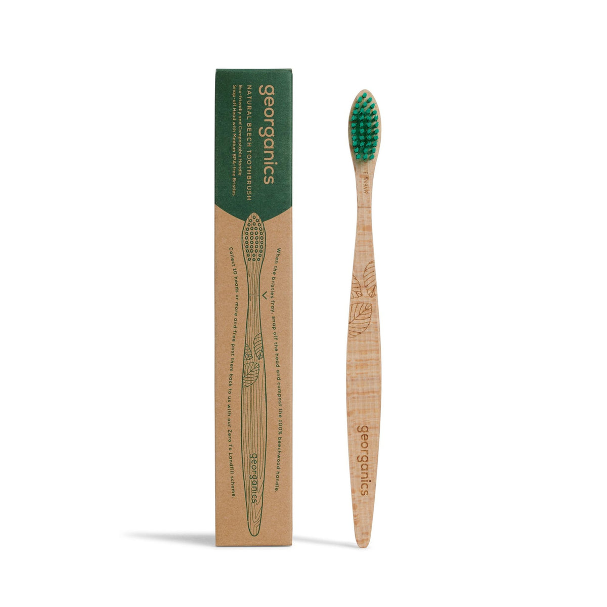 Cepillo de Dientes de haya Medio Georganics