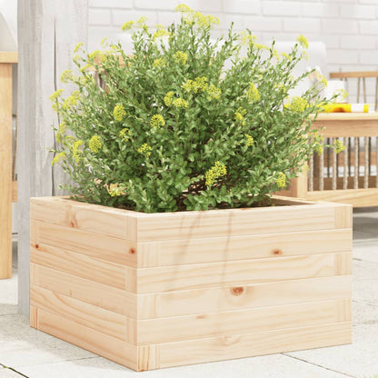 Jardinera De Madera Maciza De Pino 40x40x23 Cm_1