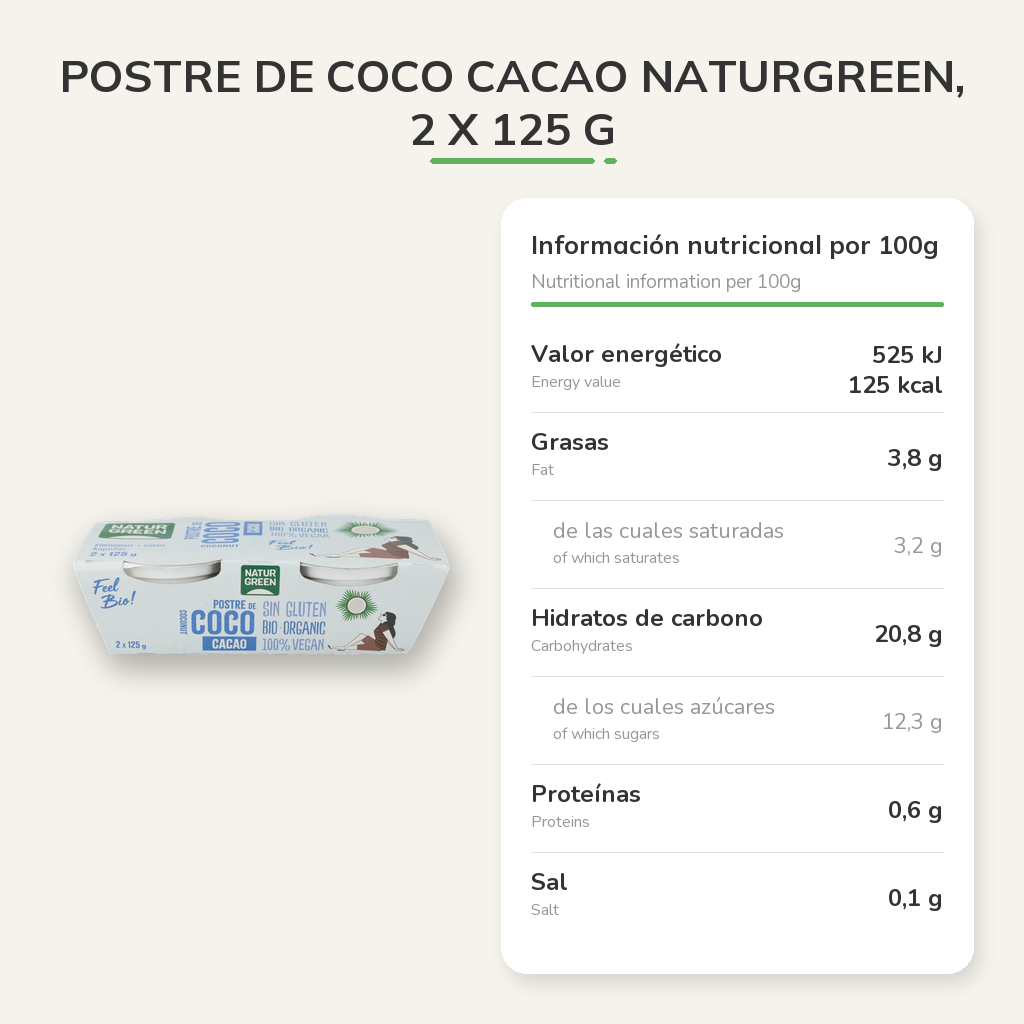 Información nutricional