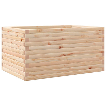 Jardinera De Madera Maciza De Pino 90x60x45,5 Cm_0