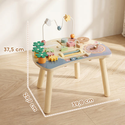 Aiyaplay Mesa De Actividades Para Bebé 1-3 Años 6 En 1 De Madera Montessori_2