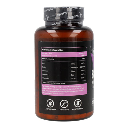 Biotina 10000 mcg Sevens Nutrition 365 cápsulas