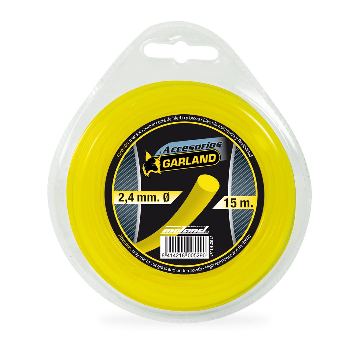 Dispensador de hilo redondo de nylon 15m 2,4 mm Garland