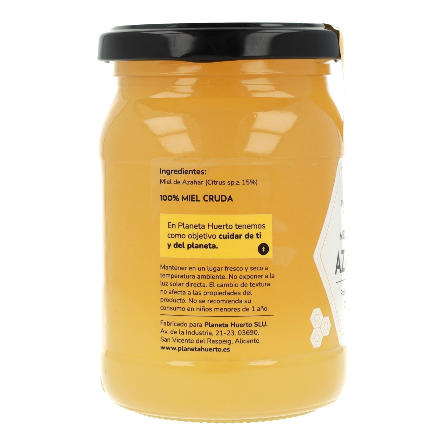 Pack 6x Miel Cruda de Azahar Planeta Huerto 500 g
