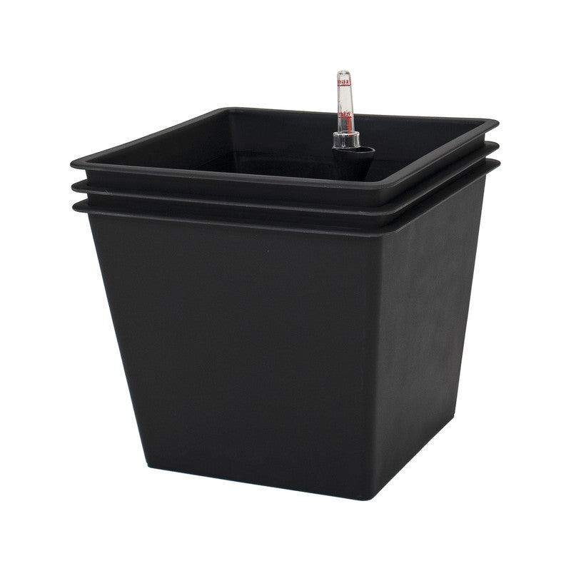 Pack De 3 Macetas Autorriego De Polipropileno Interior Y Exterior Hortalia 67 L 42x42x38 Cm_0