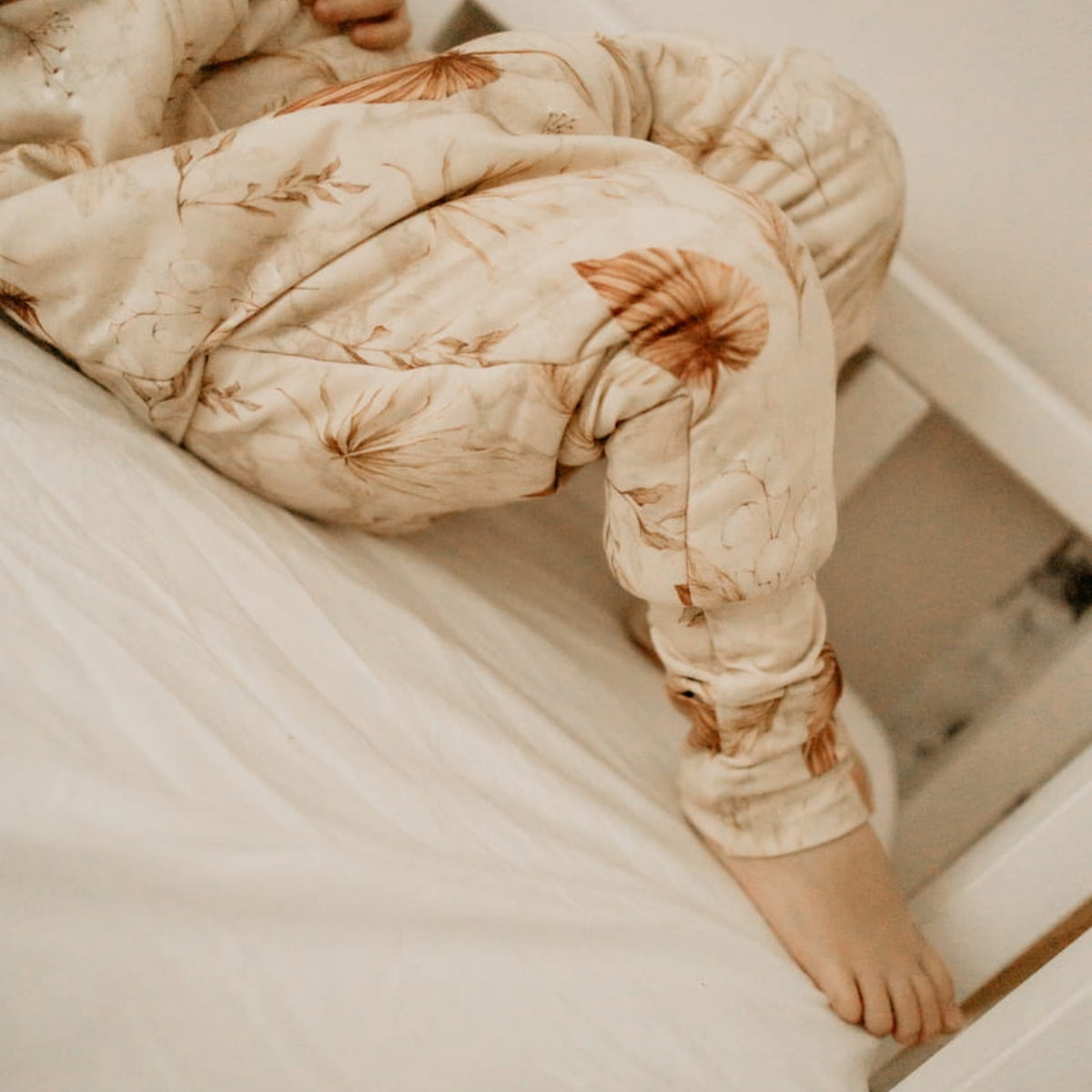 Saco De Dormir Con Pies Reversible T-m Jersey Algodón Bohemian Sand-bohemian Botanic_5