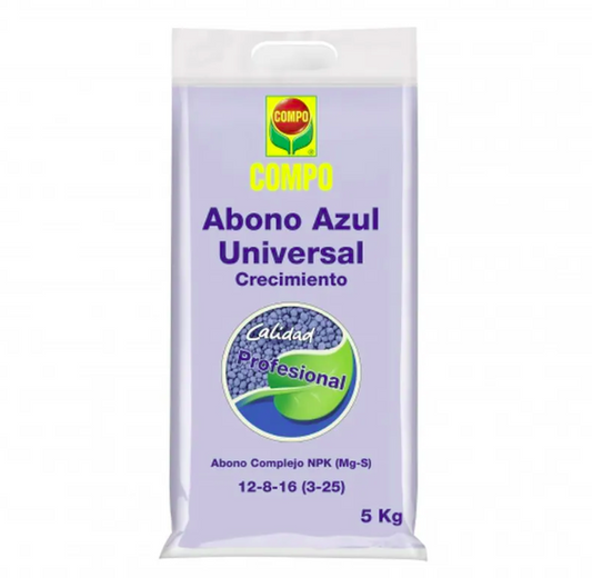 Abono azul universal crecimiento 12-12-17 pobre en cloro Compo 5 kg