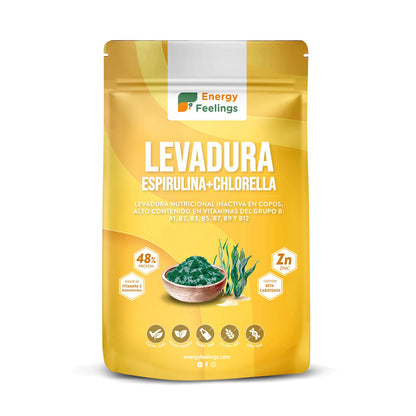 Levadura Nutricional con chlorella y espirulina XL Energy Feelings 250 g