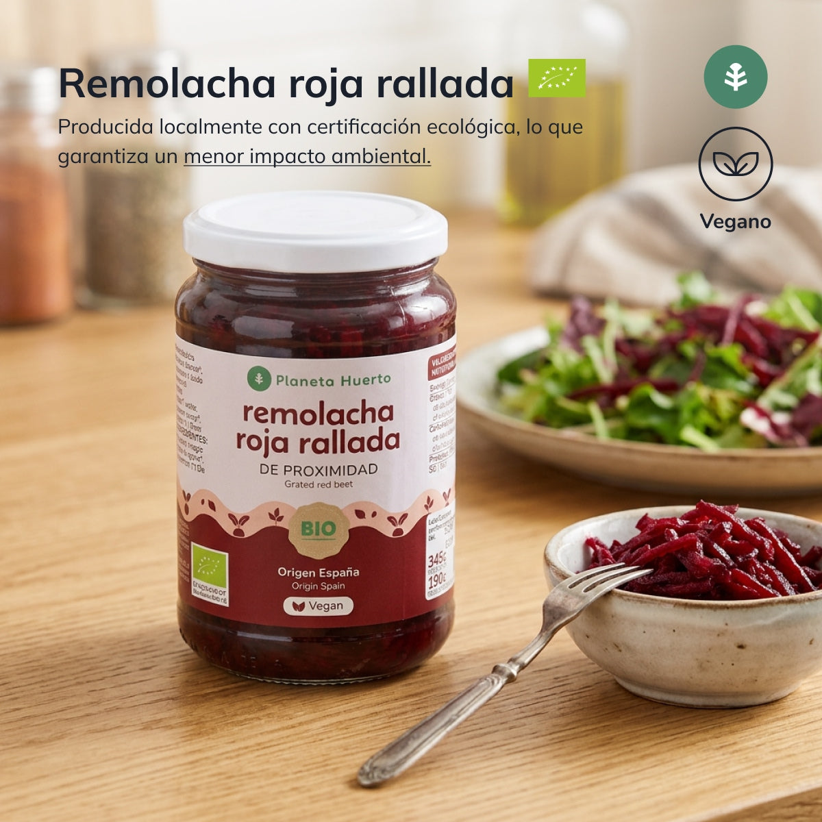 Remolacha rallada Eco Planeta Huerto 345 g