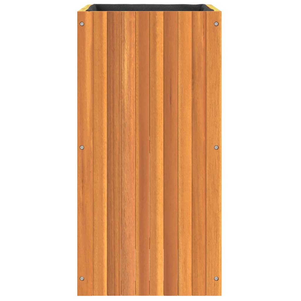 Jardinera De Madera Maciza De Acacia 45x45x90 Cm_5