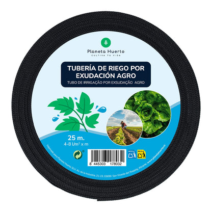 Tubería de Riego por Exudación en Rollo Agro Planeta Huerto 25 m