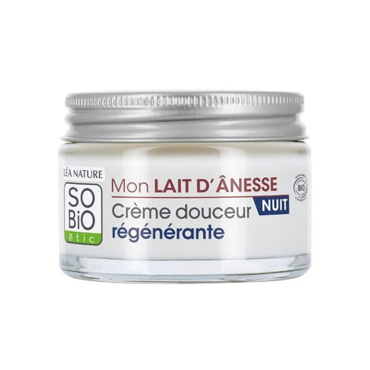 Crema noche regeneradora leche de burra Sobio 50 ml
