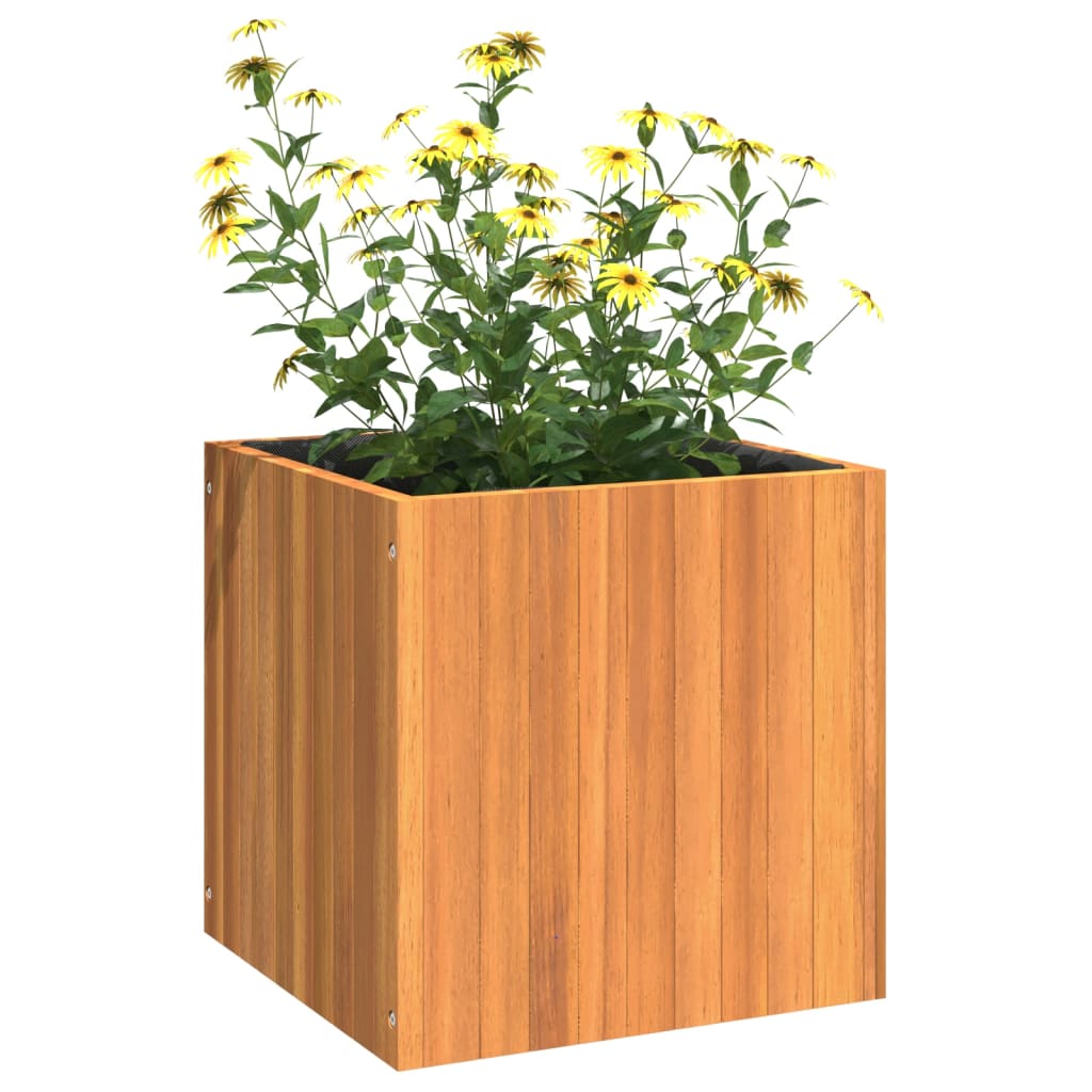 Jardinera De Madera Maciza De Acacia 45x45x45 Cm_3