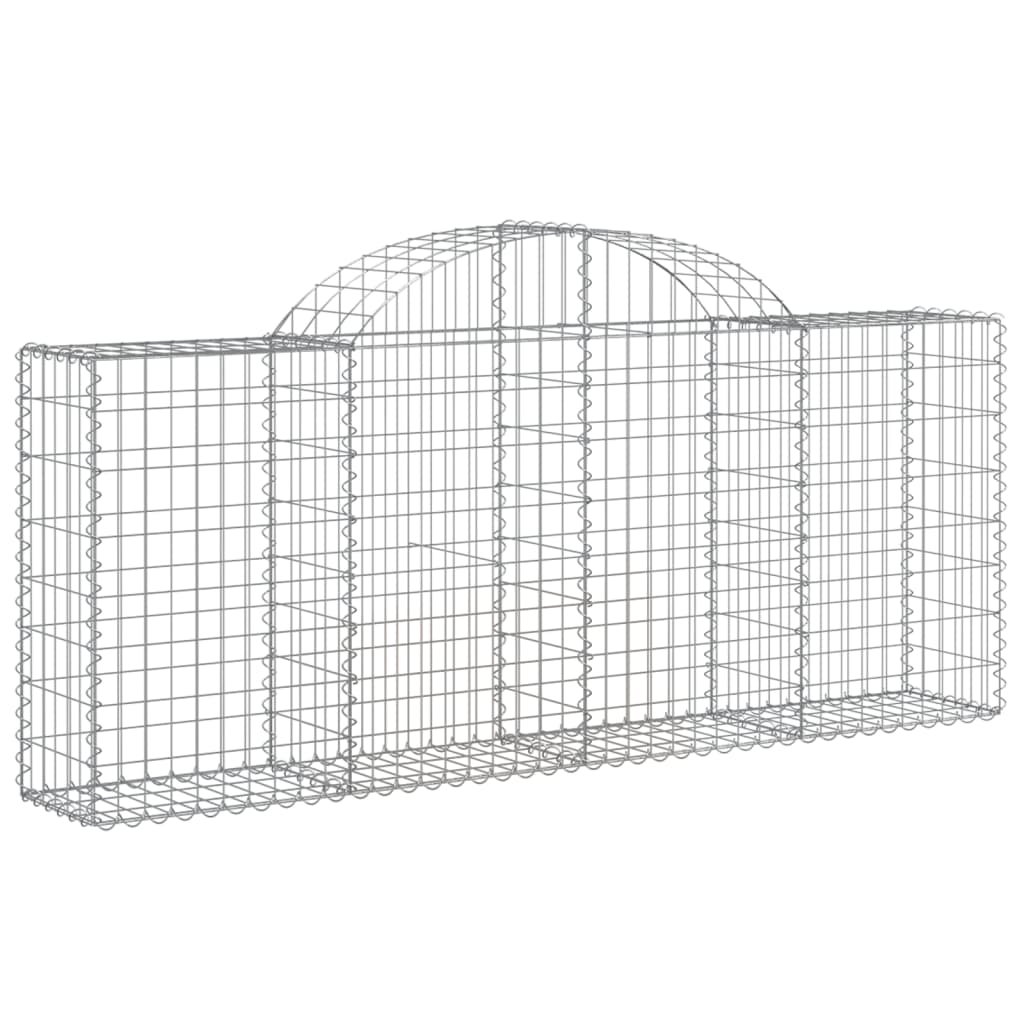 Cestas De Gaviones 40 Uds Forma De Arco Hierro 200x30x80/100 Cm_2