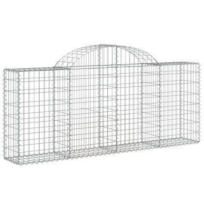 Cestas De Gaviones 40 Uds Forma De Arco Hierro 200x30x80/100 Cm_2