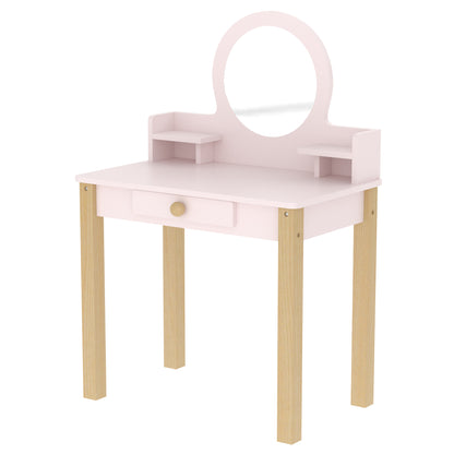 Tocador Infantil Aiyaplay Mdf, Madera De Pino Rosa 55x34x82 Cm_5