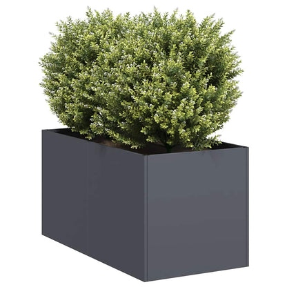 Jardinera De Acero Laminado En Frío Antracita 40x80x40 Cm_1