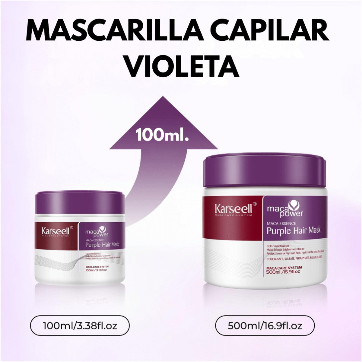 Mascarilla Capilar Violeta Karseell 100 ml