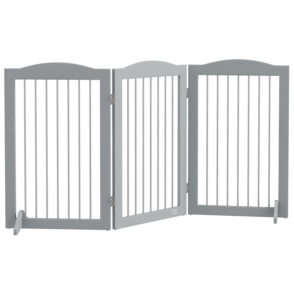 Pawhut Barrera De Seguridad Para Perros Plegable 154x30x80 Cm Con Soporte De Pie_0