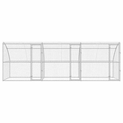 Refugio Para Perros 3 Pcs Plateado 6 X 2 X 2 M_3