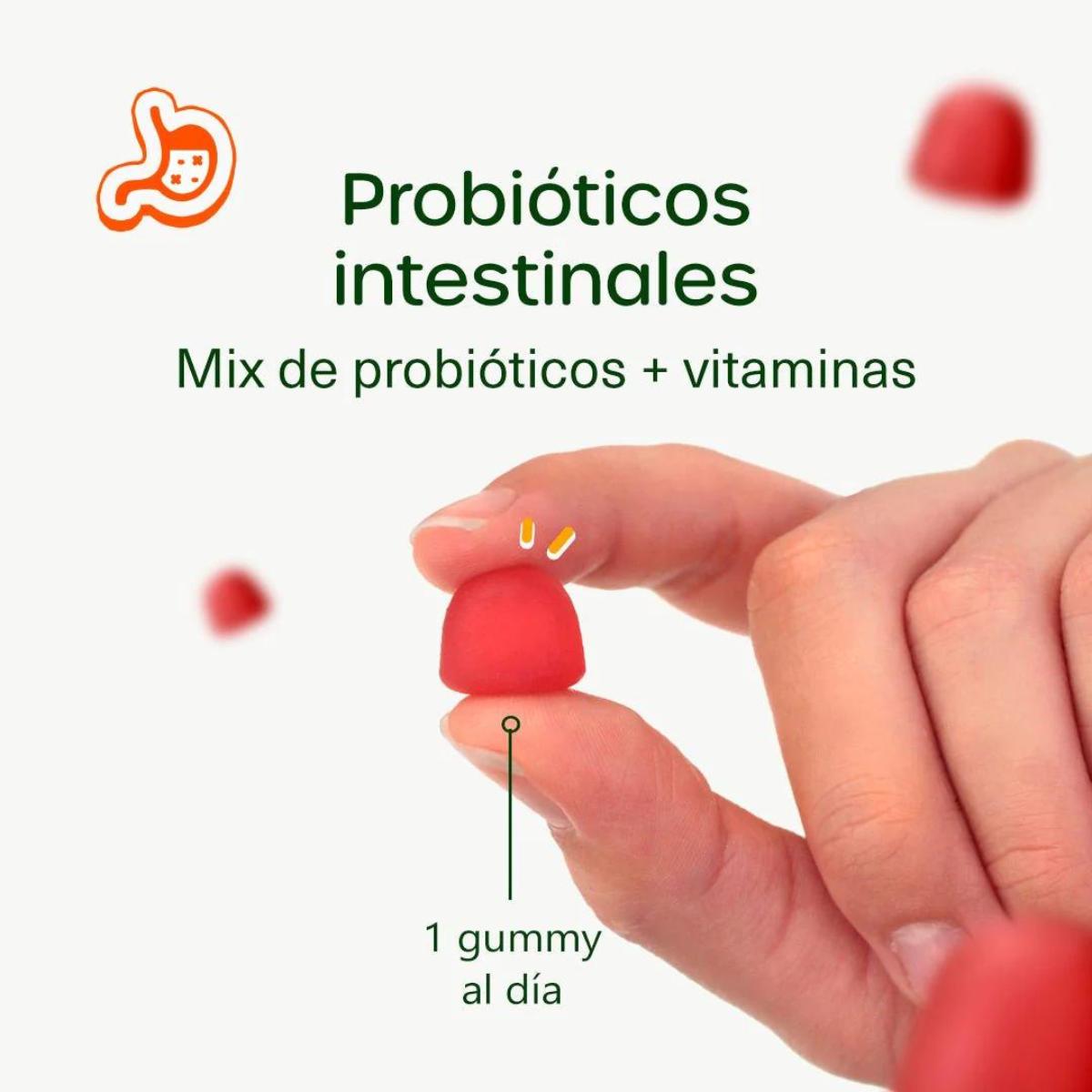 Probióticos con vitaminas para niños en gominolas Aldous Bio 120 gominolas