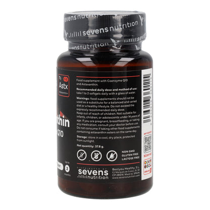 Astaxantina con CoQ10 Sevens Nutrition 60 cápsulas