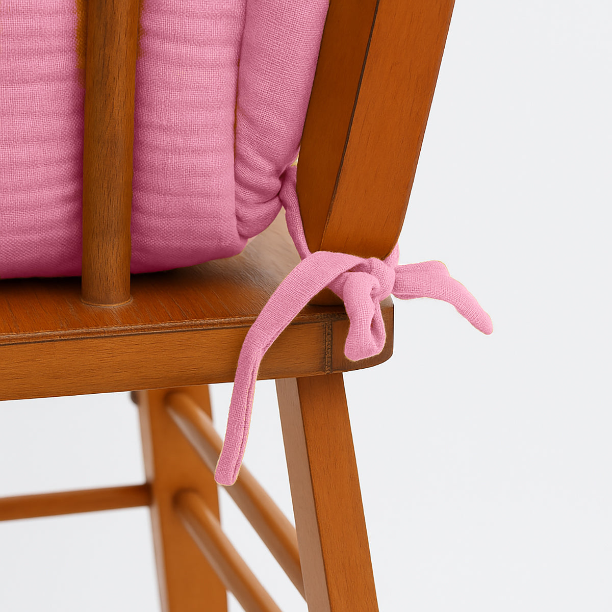 Cojín Para Trona De Algodón Orgánico Rosa_2