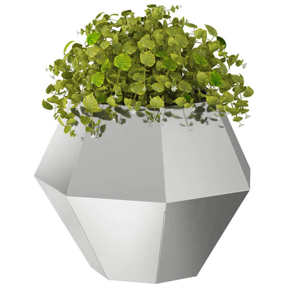 Jardinera Plateado 50 X 50 X 40 Cm Acero Galvanizado_2