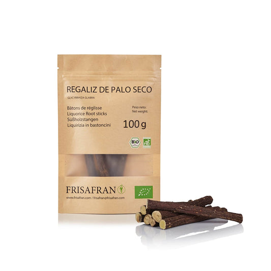 Regaliz De Palo Ecológico Seco - Sabor Y Calidad | Frisafran 100 G_0