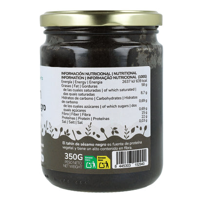 Pack 9x Tahín Sésamo Negro ECO Planeta Huerto 350 g