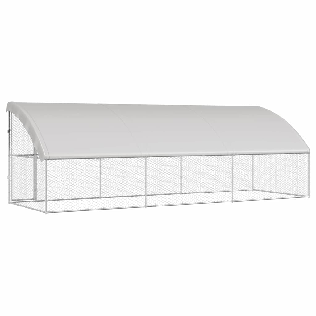 Refugio Para Perros 3 Pcs Plateado 6 X 2 X 2 M_5