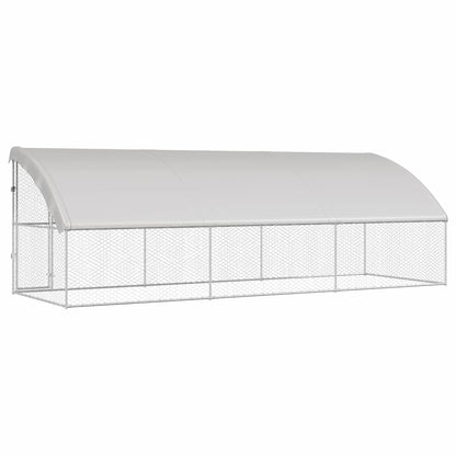 Refugio Para Perros 3 Pcs Plateado 6 X 2 X 2 M_5