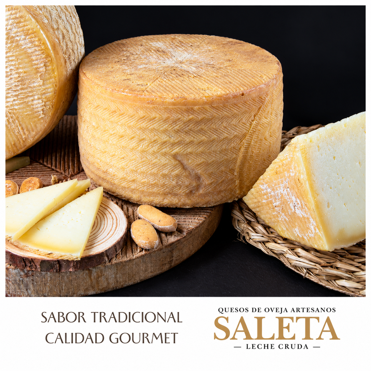 Caja Quesos Gourmet | Queso Oveja | 4 Cuñas Queso Curado, Semicurado, Añejo Y En Aceite De Oliva Virgen Extra | 250g X 4_5